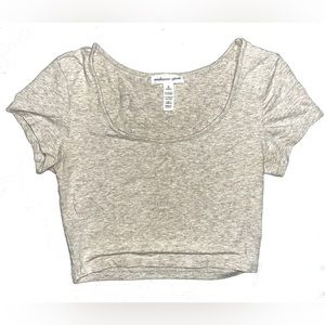 Grey Crop Top